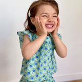 Mini O&I Honor Top Green and Blue Azalea