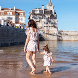 Mini O&I Issy Shorts White and Red Ditsy