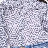 Beth Blouse Blue Diamond