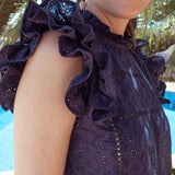 Sasha Top Navy Blue