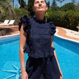 Olivia Shorts Navy Blue