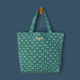 Green Ditsy Floral Everyday Tote