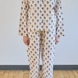 Cream Vintage Floral Pajamas