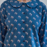 Teal Vintage Floral Pajamas