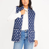 Paloma Vest Navy Floral