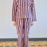 Burgundy Stripe Pajamas