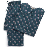 Teal Vintage Floral Pajamas