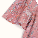 SOLD OUT - Fifi Top Pink Exotic Floral Block Print