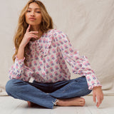 SOLD OUT - Poppy Blouse Hydrangea